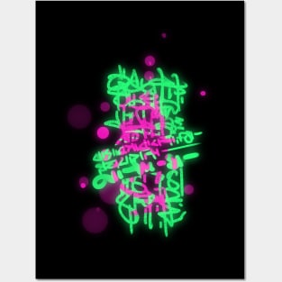 NEON GRAFFITI Posters and Art